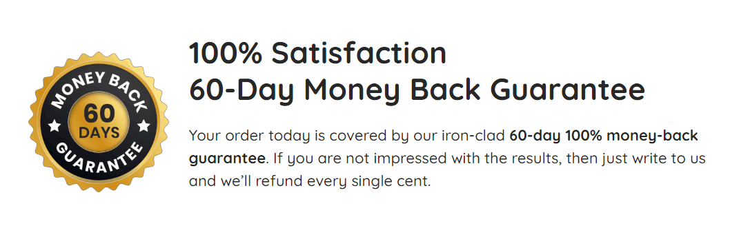 money back guarantee